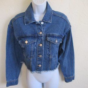 Pac Sun Cropped Denim Jacket Size XS / S Trucker Style